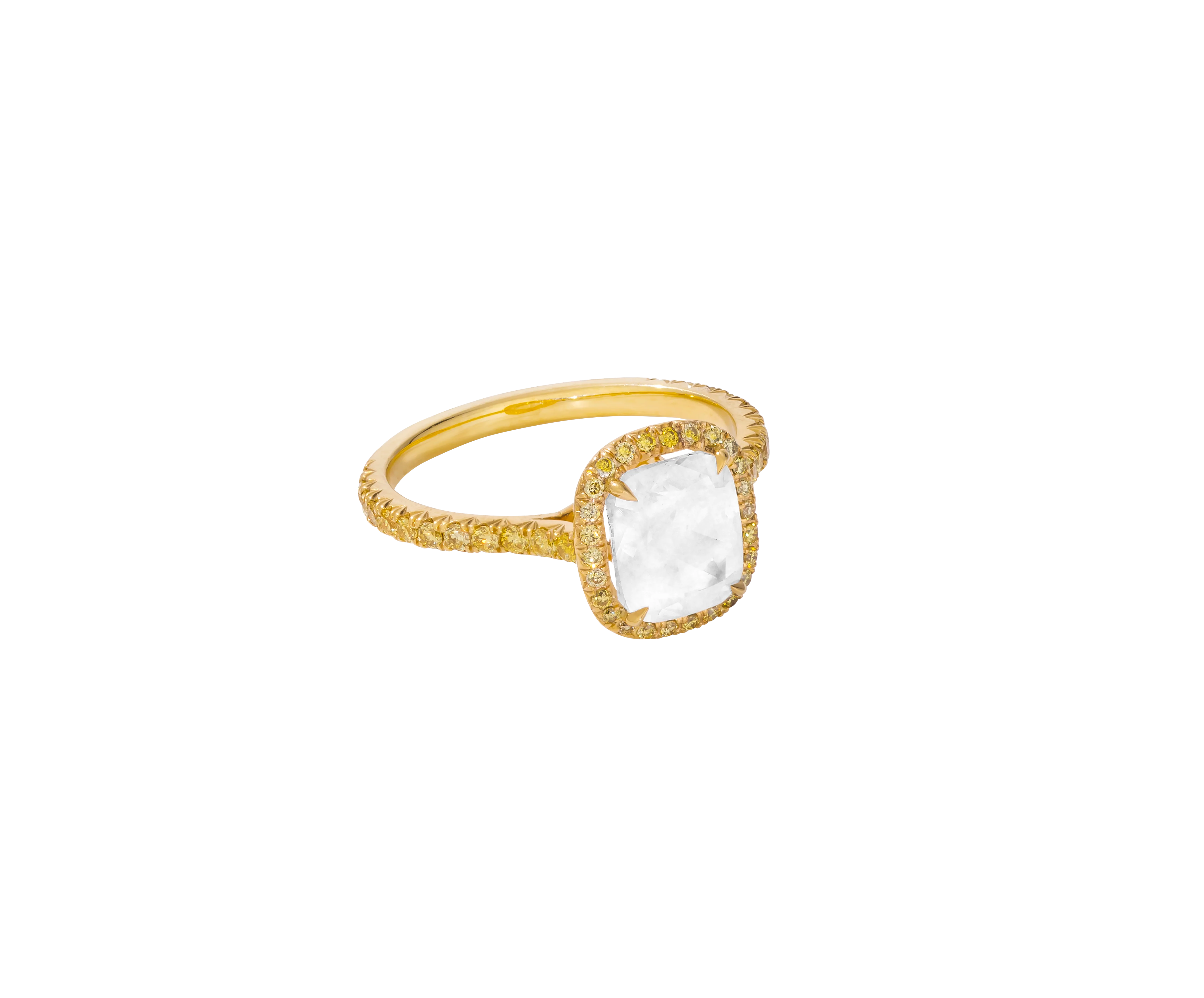 Cloud Collection White Diamond Ring